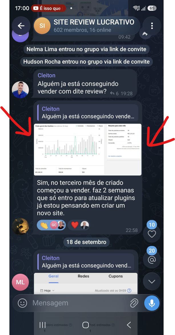 Resultado de aluno 1